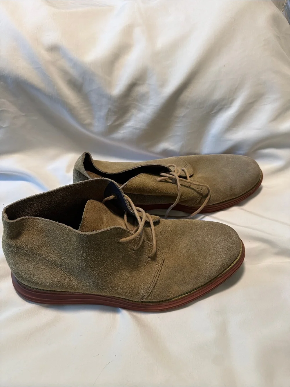 Cole Haan LunarGrand Suede Chukka Boots Tan Men’s Size 11